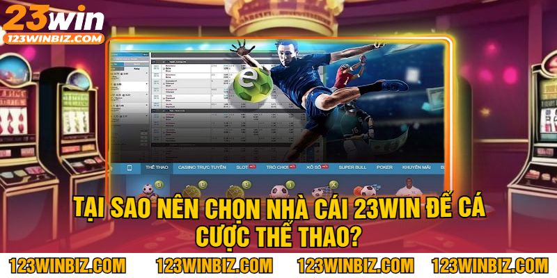 Tại sao nên chọn nhà cái 23Win để cá cược thể thao?